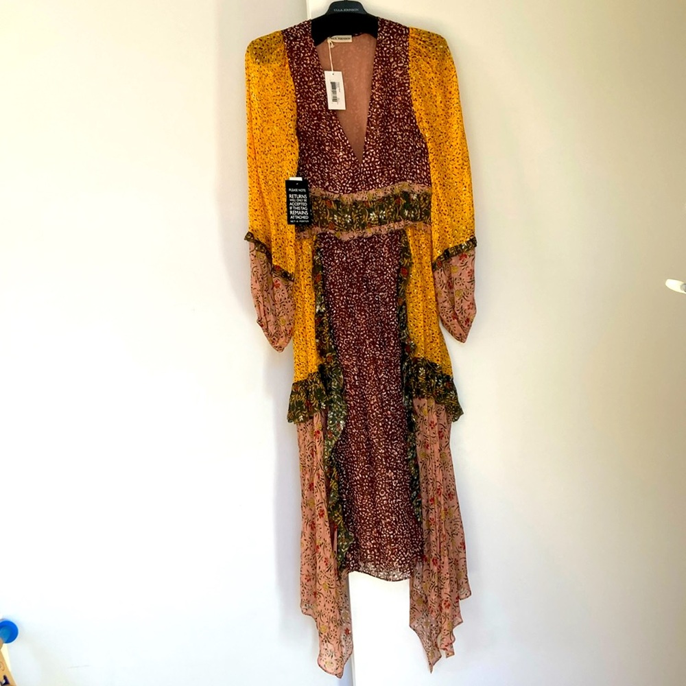 BNWT Ulla Johnson Primrose Dress in Tropical Size 2